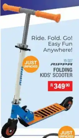 Cash Crusaders Rippa folding kids' scooter offer