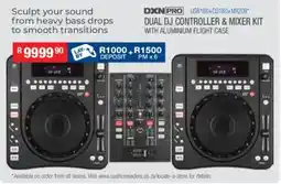 Cash Crusaders Dxn pro dual dj controller & mixer kit with aluminium flight case offer