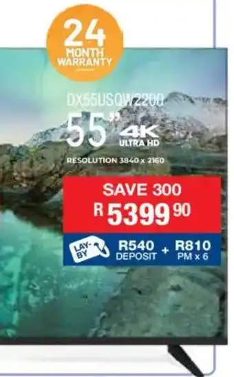 Dixon 55" 4K Ultra HD Smart TV