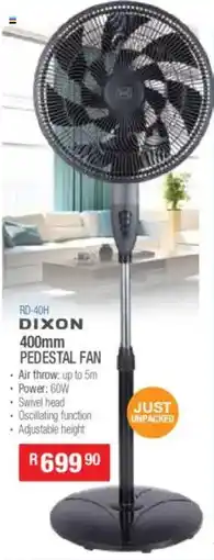 Cash Crusaders Dixon pedestal fan offer