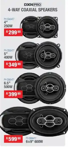 Cash Crusaders Dxn pro 4-way coaxial speakers offer