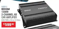 Cash Crusaders Ohm 1300w 2-channel ab car amplifier offer