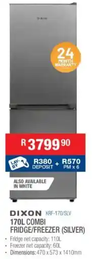 Cash Crusaders Dixon combi fridge/ freezer offer
