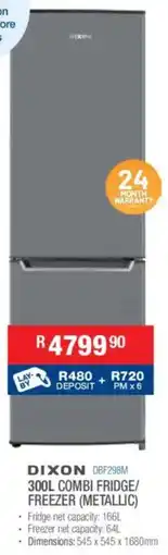 Cash Crusaders Dixon combi fridge/ freezer offer