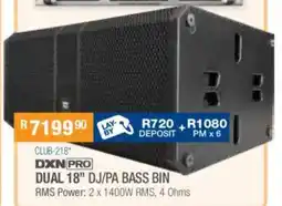 Cash Crusaders Dxn pro dual 18" dj/pa bass bin offer