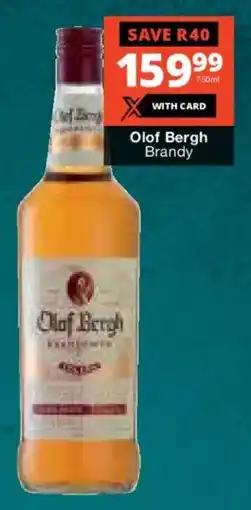 Checkers Liquor Shop Olof Bergh Brandy offer