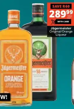 Checkers Liquor Shop Jägermeister Original/ Orange Liqueur offer