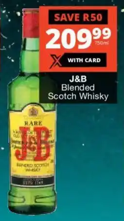 Checkers Liquor Shop J&B Blended Scotch Whisky offer