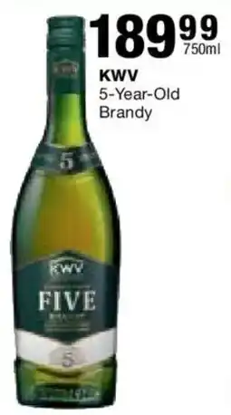 Checkers Liquor Shop KWV 5-Year-Old Brandy offer