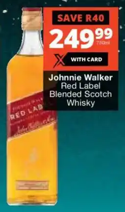 Checkers Liquor Shop Johnnie Walker Red Label Blended Scotch Whisky offer