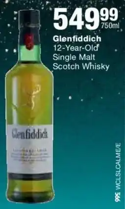 Checkers Liquor Shop Glenfiddich 12-Year-Old Single Malt Scotch Whisky offer