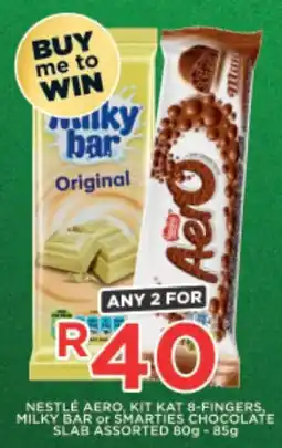 OK Liquor Nestlé aero, kit kat 8-fingers, milky bar or smarties chocolate slab assorted offer