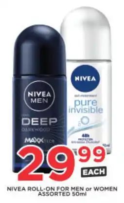 OK Liquor Nivea roll-on for men or women assorted offer