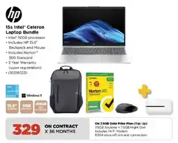 HiFi Corp HP 15s Intel Celeron Laptop Bundle offer
