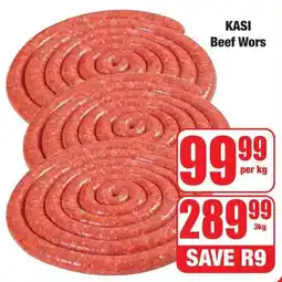 Boxer Superstores KASI Beef Wors offer