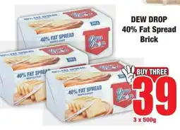 Boxer Superstores DEW DROP 40% Fat Spread Brick offer