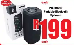 Boxer Superstores PRO BASS Portable Bluetooth Speaker offer