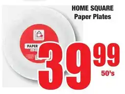 Boxer Superstores HOME SQUARE Paper Plates offer
