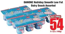 Boxer Superstores DANONE Nutriday Smooth Low Fat Dairy Snack Assorted offer