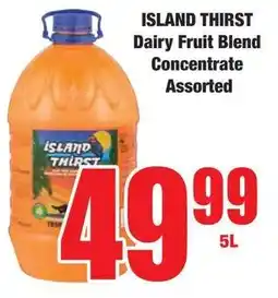 Boxer Superstores ISLAND THIRST Dairy Fruit Blend Concentrate Assorted offer
