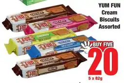 Boxer Superstores YUM FUN Cream Biscuits Assorted offer
