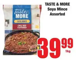 Boxer Superstores TASTE & MORE Soya Mince Assorted offer