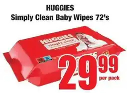 Boxer Superstores HUGGIES Simply Clean Baby Wipes offer