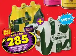 Shoprite Liquor Savanna premium dry/ angry lemon cider nrb offer