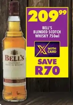 Shoprite Liquor Bell's blended scotch whisky offer