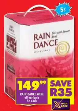 Shoprite Liquor Rain dance wine offer