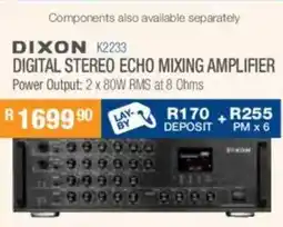 Cash Crusaders Dixon digital stereo echo mixing amplifier offer