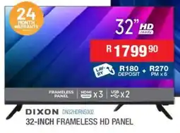 Cash Crusaders Dixon 32-inch frameless hd panel offer