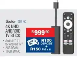 Cash Crusaders Dcolor 4k uhd android tv stick offer