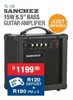 Cash Crusaders Sanchez 15w 6.5" bass guitar amplifier offer