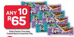 Pick n Pay Hypermarket Solen Papita Chocolate Coated Biscuit Assorted 33g offer