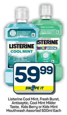 Pick n Pay Hypermarket Listerine Mouthwash Assorted 500ml offer
