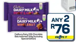 Pick n Pay Hypermarket Cadbury Dairy Milk Chocolate Slab Assorted 150g offer