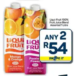 Pick n Pay Hypermarket Liqui-Fruit 100% Fruit Juice Blend Assorted 1 Litre offer