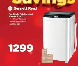 HiFi Corp Bennett Read 7kg Single Tub Compact Washer JCWI12 offer