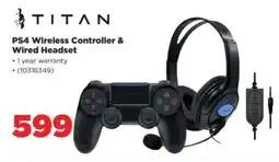 HiFi Corp PS4 Wireless Controller & Wired Headset offer