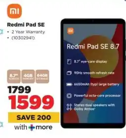 HiFi Corp Redmi Pad SE offer