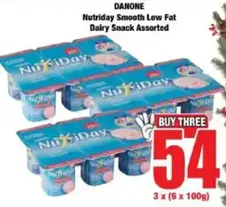 Boxer DANONE Nutriday Smooth Low Fat Dairy Snack Assorted offer