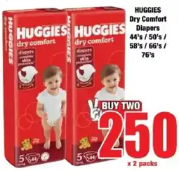 Boxer HUGGIES Dry Comfort Diapers offer