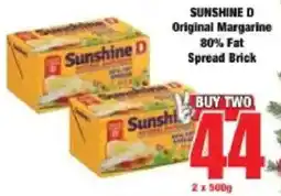Boxer SUNSHINE D Original Margarine 80% Fat Spread Brick offer