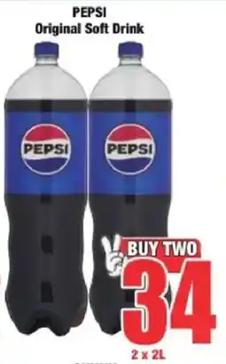 Boxer PEPSI Original Soft Drink offer