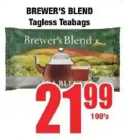 Boxer BREWER'S BLEND Tagless Teabags offer