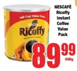 Boxer NESCAFÉ Ricoffy Instant Coffee Value Pack offer
