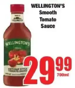 Boxer WELLINGTON'S Smooth Tomato Sauce offer