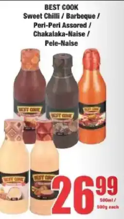 Boxer BEST COOK Sweet Chilli/ Barbeque/ Peri-Peri Assored/ Chakalaka-Naise/ Pele-Naise offer