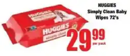 Boxer HUGGIES Simply Clean Baby Wipes offer